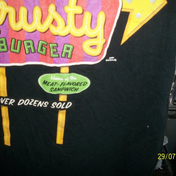 Mens Medium Simpsons Krusty Burger T-Shirt-Good Condition - Picture 4 of 4